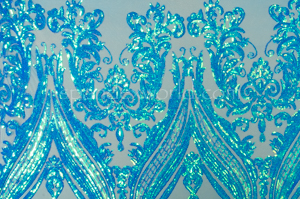 Stretch iridescent  Sequins (Turquoise)