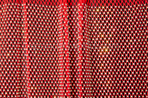 Diamond Fishnet (Red/Silver)
