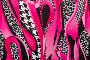 Paisley Prints spandex (Turquoise/Pink/Multi)