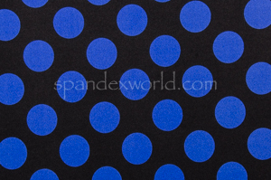 Printed Polka Dots ( Black/Royal)