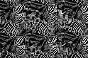Abstract Prints Spandex (Black/White)
