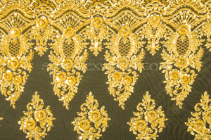 Non-Stretch embroidery Sequins (Gold)