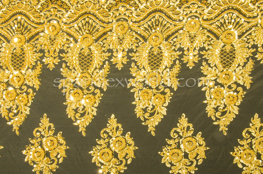 Non-Stretch embroidery Sequins (Gold)