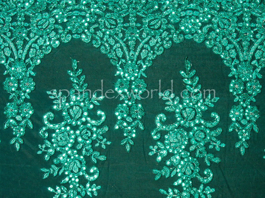 Non Stretch Sequins (Hunter Green/Hunter Green)