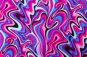 Abstract Prints  Spandex (Pink/Fuchsia/Blue/Multi)