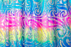 Pattern/Abstract Hologram (Yellow/Blue/Multi)