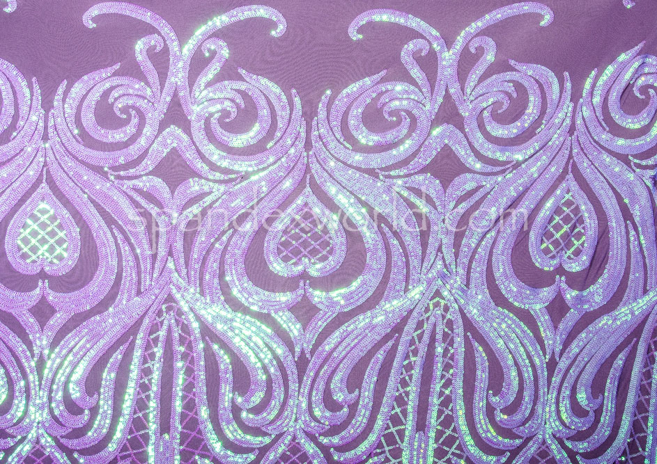 Stretch iridescent Sequins (Lavender/Lavender)