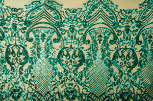 Stretch Sequins (Teal Green/Teal Green)