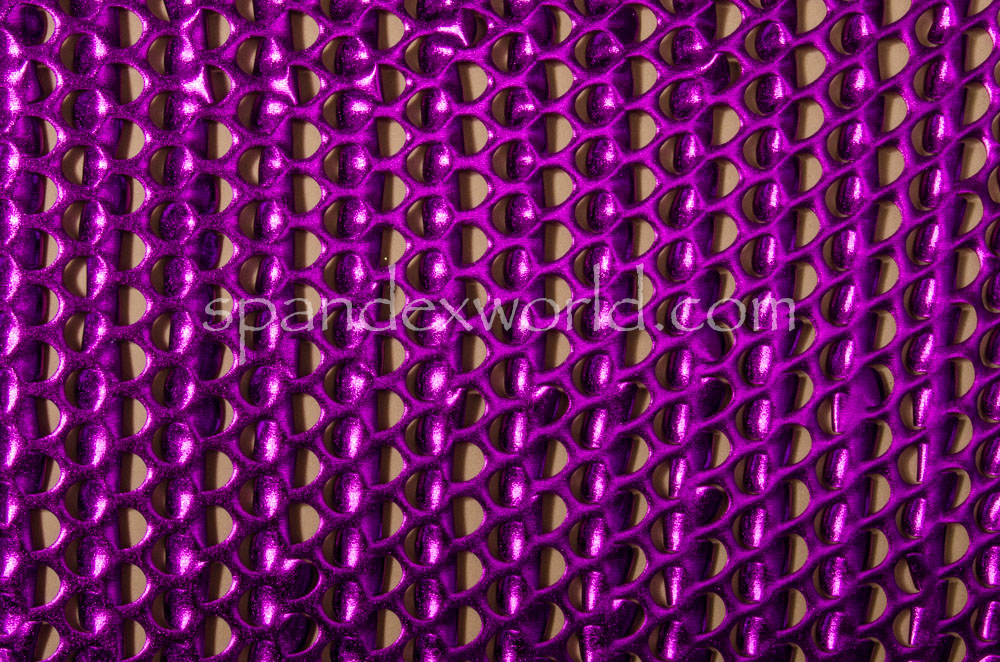 Metallic Pattern Spandex (Purple)