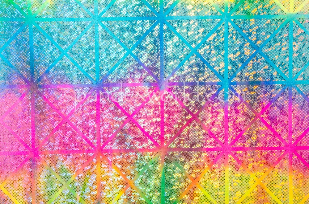 Pattern/Abstract Hologram (Yellow/Pink/Blue/Silver)
