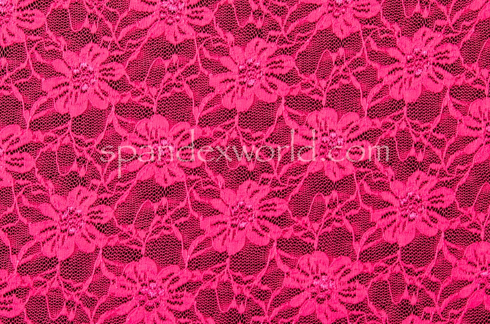 Stretch Lace (Hot Pink)