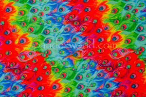 Peacock Prints (Royal/Red/Multi)