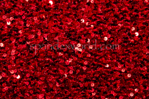 Stretch Sequins Velvet ( Red/ Red)