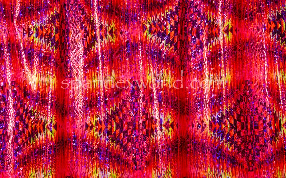 Pattern/Abstract Hologram (Hot Pink/Fuchsia/Multi)