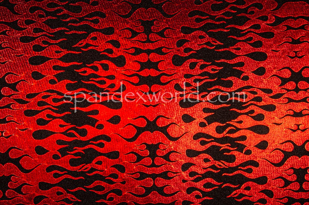 Pattern/Abstract Hologram (Black/Red)