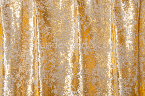Metalic Foil Pattern Velvet (Ivory/Gold)