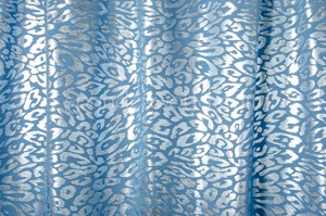 Circular Knit Cheetah Print Foil (Blue/Blue)