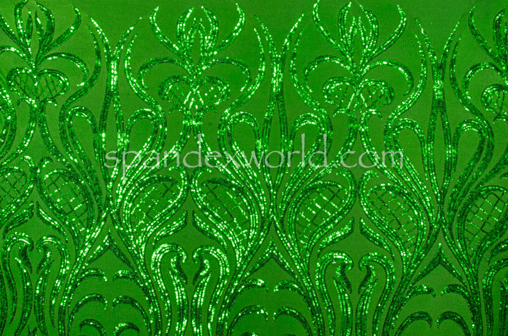 Stretch Sequins (Emerald Green/Emerald Green)