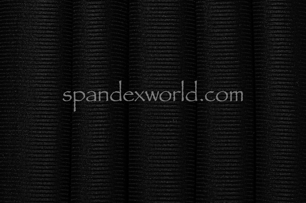Rib Nylon Spandex (Black)