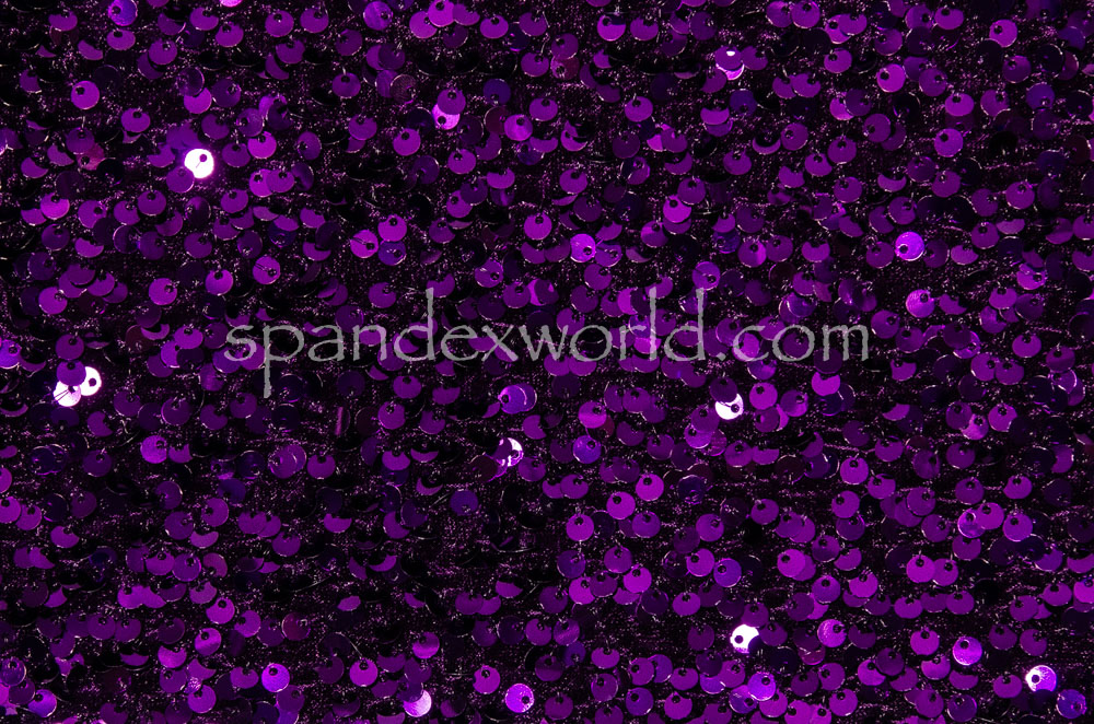 Stretch Sequins Velvet (Purple/Purple)