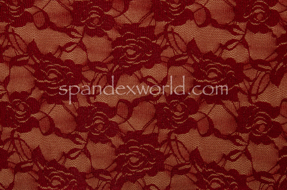 Stretch Lace (Burgundy)