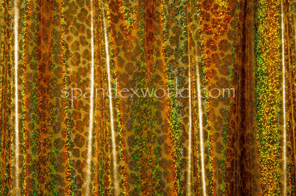 Leopard Pattern Hologram (Gold/Brown/Multi)