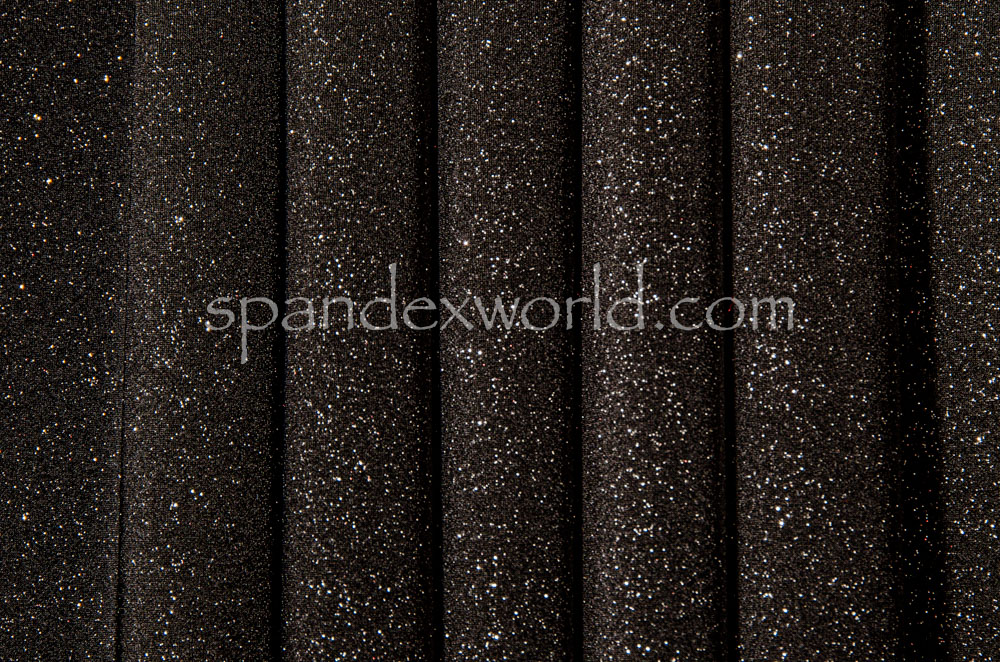 Glitter milliskin (Black/Silver)
