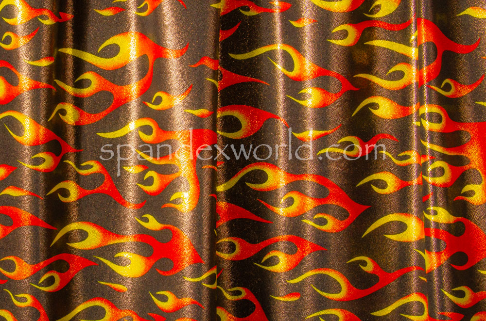 Pattern Abstract hologram (Black/Yellow/Red)