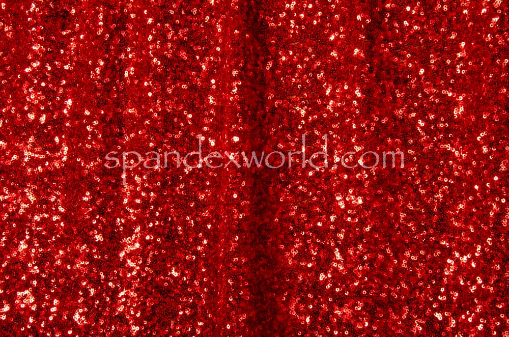 Stretch Sequins (Red/Red)