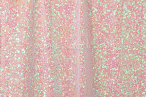 Stretch Sequins (White/Pink Pearl)