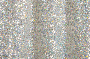 Stretch Sequins Mesh (White/Silver)