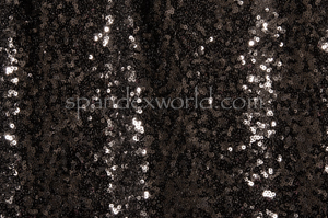 Stretch Sequins (Black/Black)