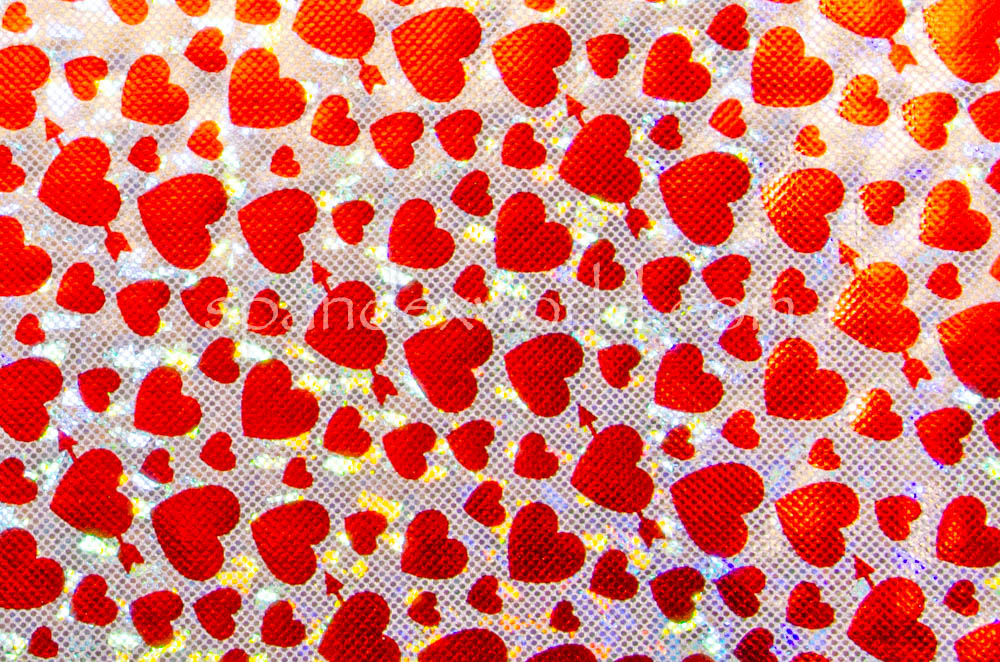 Pattern Abstract Hologram (Silver/Red)
