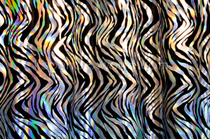 Metallic Pattern Velvet (Black/Silver)
