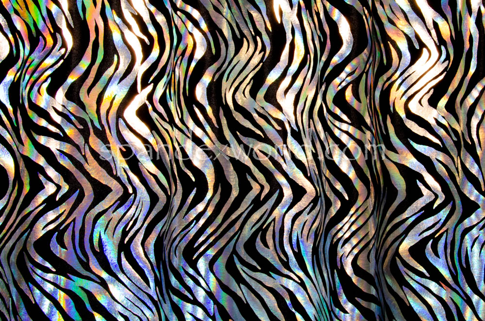 Metallic Pattern Velvet (Black/Silver)