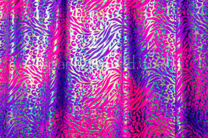 Animal Prints Hologram (Purple/Fuchsia/Multi)