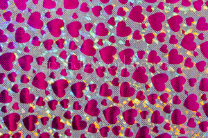 Pattern Abstract Hologram(Silver/Fuchsia)