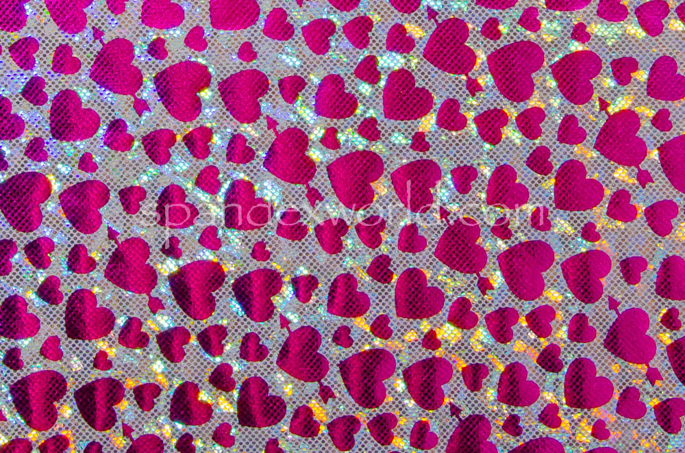 Pattern Abstract Hologram(Silver/Fuchsia)