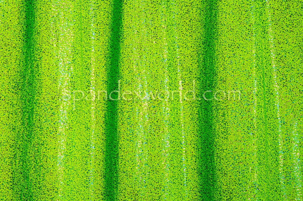 Holographic Tiny Dots (Neon Lime/Silver)