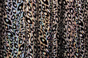 Leopard Pattern Hologram (Silver/Black)