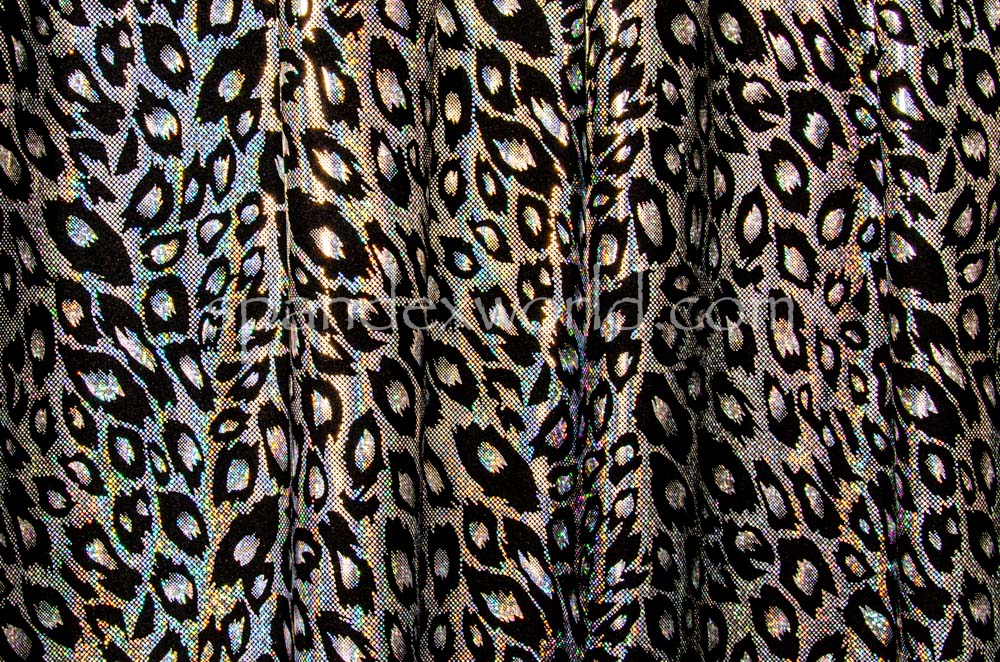 Leopard Pattern Hologram (Silver/Black)