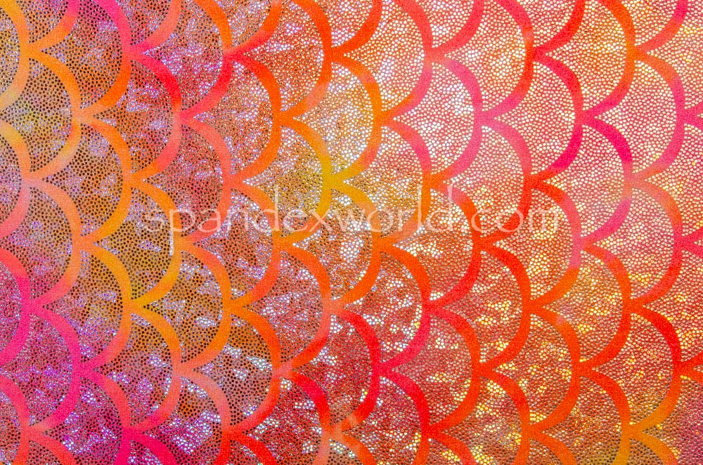 Fish scale Hologram (Pink/Orange/Multi)