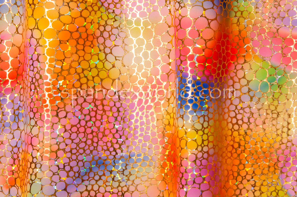 Pattern Abstract Hologram (Orange/Gold/Multi)