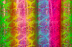 Snake Pattern Hologram (Pink/Green/Multi)