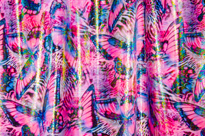 Pattern Abstract Hologram(Pink/Purple/Multi)