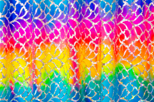 Pattern/Abstract Hologram (Yellow/Blue/Hot pink/Silver/Multi)