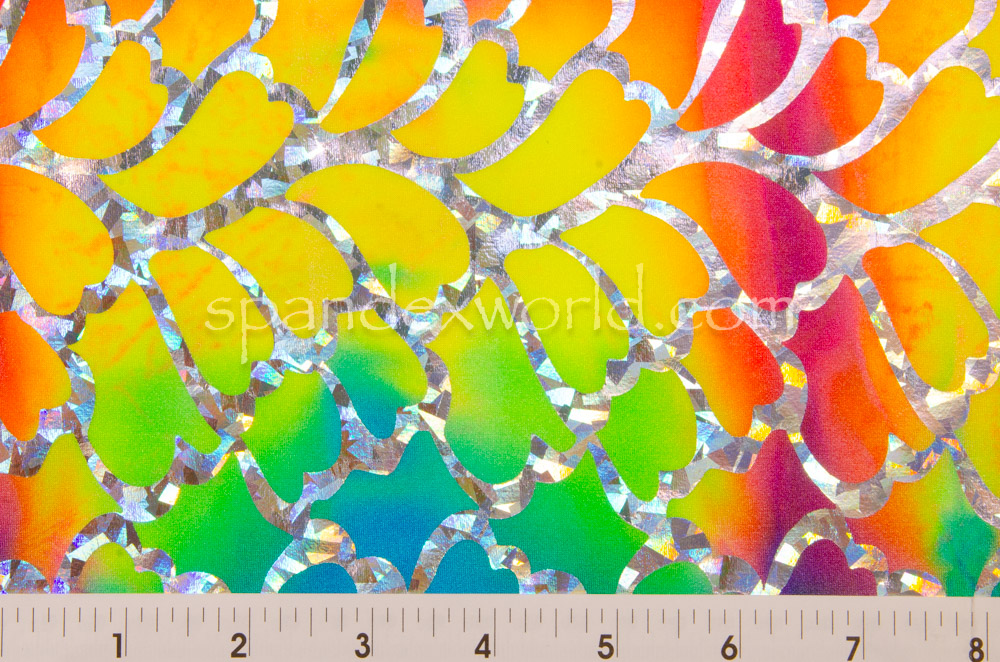 Pattern/Abstract Hologram (Yellow/Blue/Hot pink/Silver/Multi)