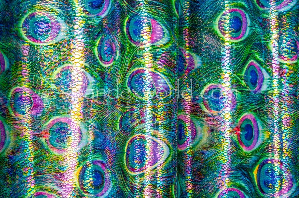 Pattern Abstract Hologram(Green/Purple/Irid Clear)