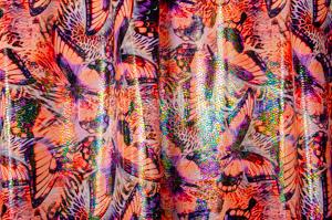 Pattern Abstract Hologram (Orange/Purple/Irid Clear)
