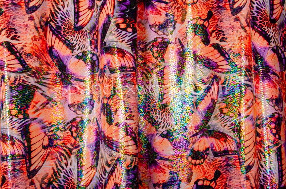 Pattern Abstract Hologram (Orange/Purple/Irid Clear)
